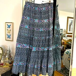 Vintage Millenium Small Long Boho Skirt
